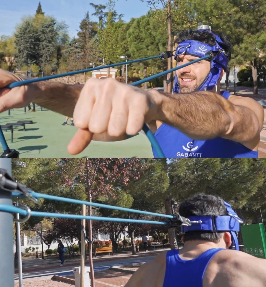 Neck training elastic bands G Gabantt